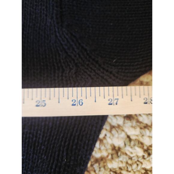 Eddie Bauer Blue 100% Cotton Fisherman Knit Sweater Coastal Grunge XXL - Picture 3 of 4